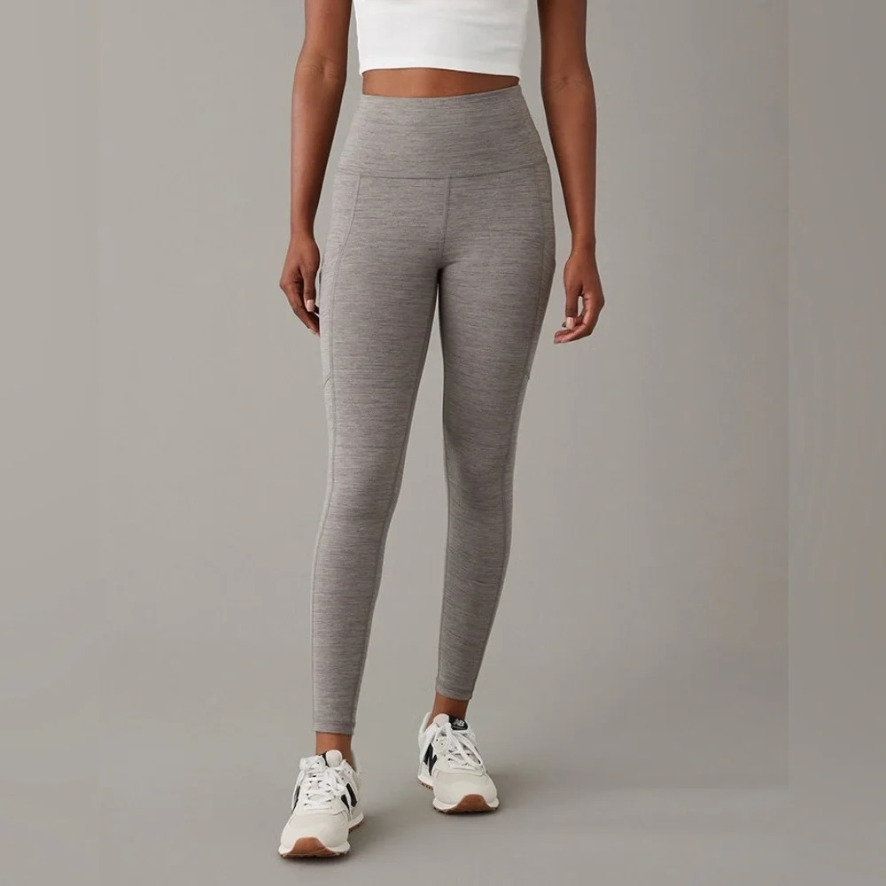 American Eagle The Everything Pocketβ High Waist Leggings in Gray XS